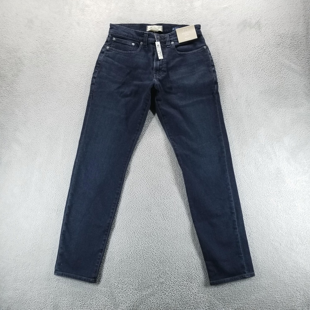 Madewell Jeans Mens 29x30 Blue Dark Wash Athletic Slim Tapered Stretch Denim